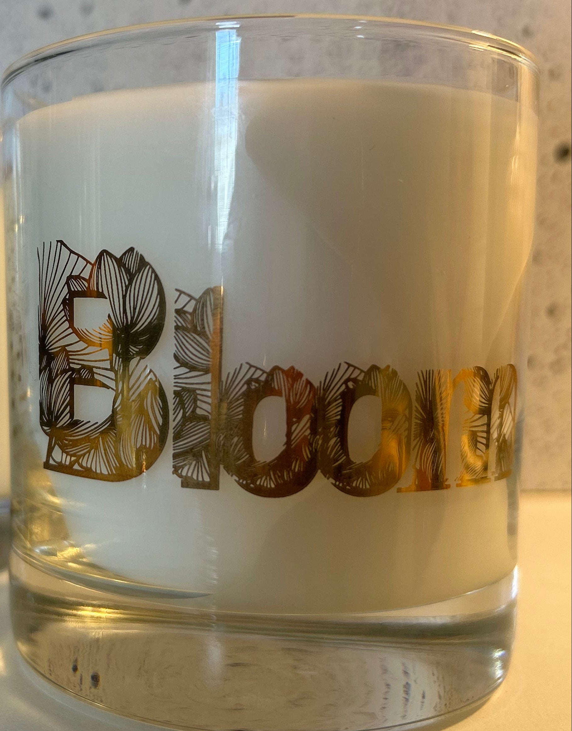 Bloom Rocks Glass Candle - limited edition